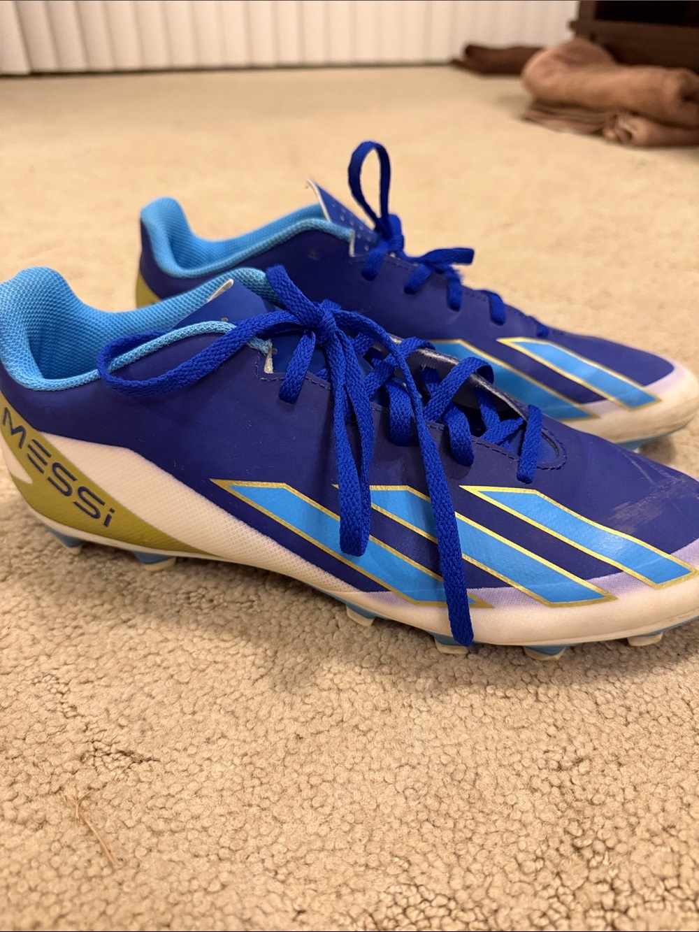 Adidas Messi Men’s Blue Soccer Cleats